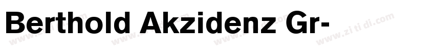 Berthold Akzidenz Gr字体转换